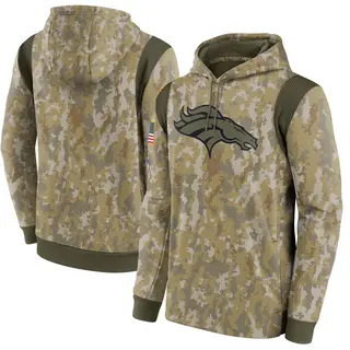 Denver Broncos Men's 2021 Salute to Service Therma Performance Pullover Hoodie - Camo
