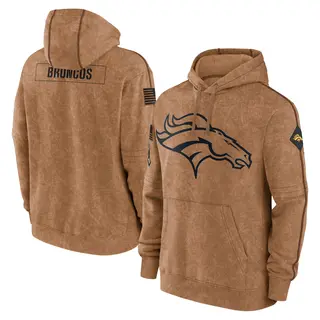 Denver Broncos Men's 2023 Salute to Service Club Pullover Hoodie - Brown