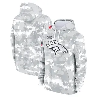 Denver Broncos Men's 2024 Salute to Service Club Fleece Pullover Hoodie - Arctic Camo