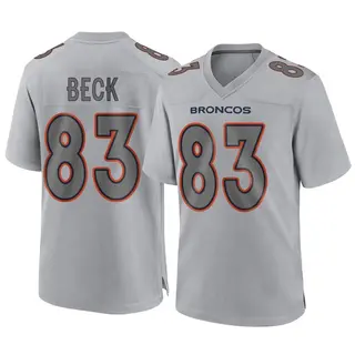 Denver Broncos Men's Andrew Beck Game Atmosphere Fashion Jersey - Gray