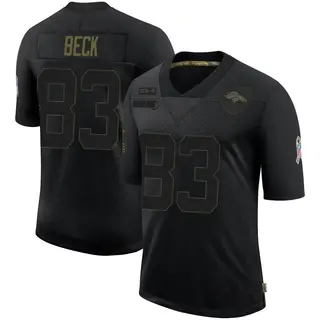 Denver Broncos Men's Andrew Beck Limited 2020 Salute To Service Jersey - Black