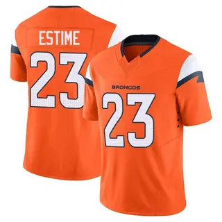 Denver Broncos Men's Audric Estime Limited Vapor F.U.S.E. 2nd Jersey - Orange