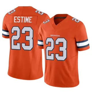 Denver Broncos Men's Audric Estime Limited Vapor F.U.S.E. Jersey - Orange