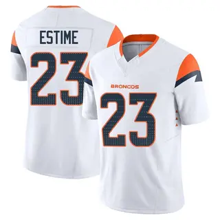 Denver Broncos Men's Audric Estime Limited Vapor F.U.S.E. Jersey - White