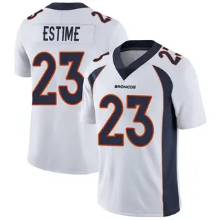 Denver Broncos Men's Audric Estime Limited Vapor Untouchable Jersey - White