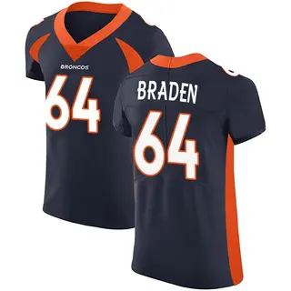 Denver Broncos Men's Ben Braden Elite Alternate Vapor Untouchable Jersey - Navy