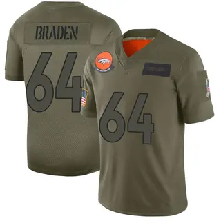 Denver Broncos Men's Ben Braden Limited 2019 Salute to Service Jersey - Camo