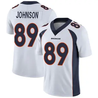 Denver Broncos Men's Brandon Johnson Limited Vapor Untouchable Jersey - White