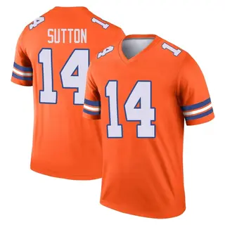 Denver Broncos Men's Courtland Sutton Legend Alternate Mile High Collection 1977 Throwback Jersey - Orange