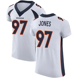 Denver Broncos Men's D.J. Jones Elite Vapor Untouchable Jersey - White