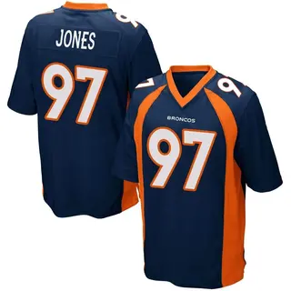 Denver Broncos Men's D.J. Jones Game Alternate Jersey - Navy Blue