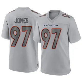 Denver Broncos Men's D.J. Jones Game Atmosphere Fashion Jersey - Gray