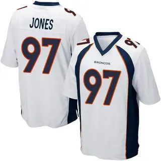 Denver Broncos Men's D.J. Jones Game Jersey - White