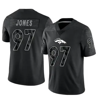 Denver Broncos Men's D.J. Jones Limited Reflective Jersey - Black