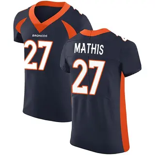 Denver Broncos Men's Damarri Mathis Elite Alternate Vapor Untouchable Jersey - Navy