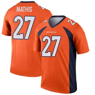 Denver Broncos Men's Damarri Mathis Legend Jersey - Orange