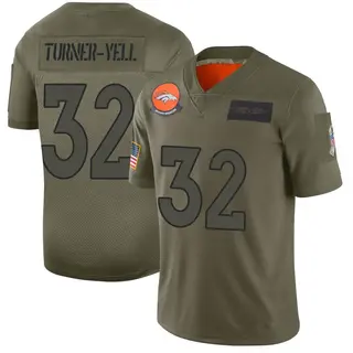 Denver Broncos Men's Delarrin Turner-Yell Limited 2019 Salute to Service Jersey - Camo