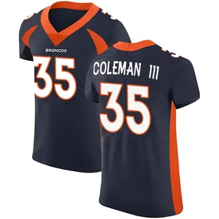 Denver Broncos Men's Douglas Coleman III Elite Alternate Vapor Untouchable Jersey - Navy