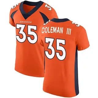 Denver Broncos Men's Douglas Coleman III Elite Team Color Vapor Untouchable Jersey - Orange