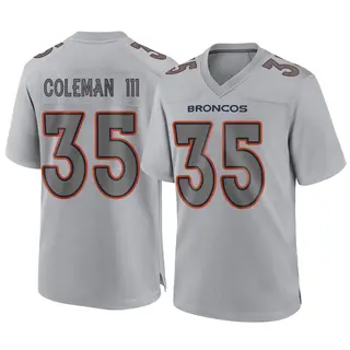 Denver Broncos Men's Douglas Coleman III Game Atmosphere Fashion Jersey - Gray