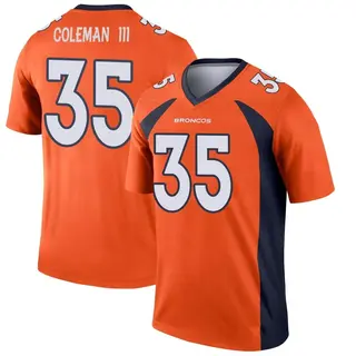 Denver Broncos Men's Douglas Coleman III Legend Jersey - Orange