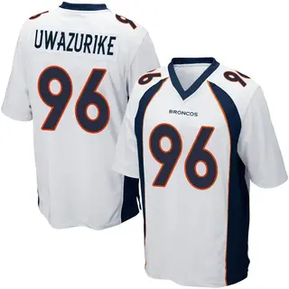 Denver Broncos Men's Eyioma Uwazurike Game Jersey - White