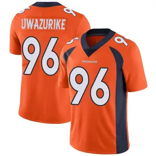 Denver Broncos Men's Eyioma Uwazurike Limited Team Color Vapor Untouchable Jersey - Orange