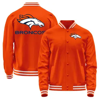 Denver Broncos Men's Full-Snap Jacket - Orange