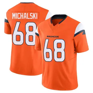 Denver Broncos Men's Joe Michalski Limited Vapor F.U.S.E. 2nd Jersey - Orange