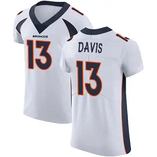 Denver Broncos Men's Kaden Davis Elite Vapor Untouchable Jersey - White