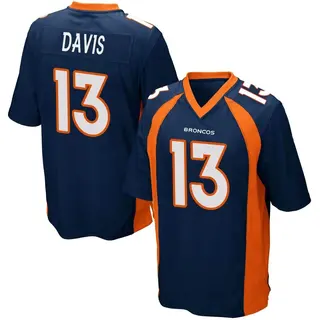 Denver Broncos Men's Kaden Davis Game Alternate Jersey - Navy Blue