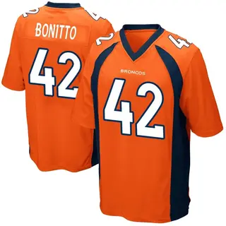 Denver Broncos Men's Nik Bonitto Game Team Color Jersey - Orange