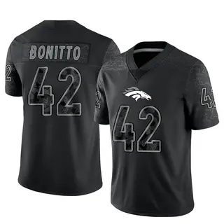Denver Broncos Men's Nik Bonitto Limited Reflective Jersey - Black
