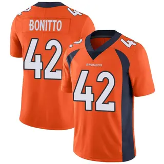 Denver Broncos Men's Nik Bonitto Limited Team Color Vapor Untouchable Jersey - Orange