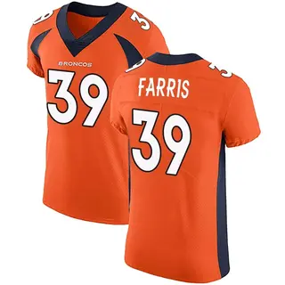 Denver Broncos Men's Rojesterman Farris Elite Team Color Vapor Untouchable Jersey - Orange