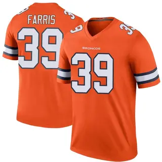 Denver Broncos Men's Rojesterman Farris Legend Color Rush Jersey - Orange