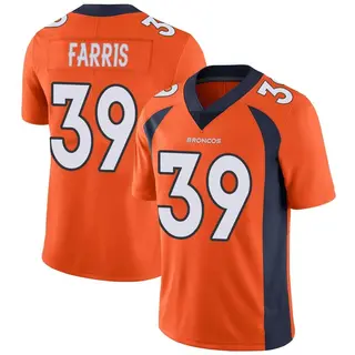 Denver Broncos Men's Rojesterman Farris Limited Team Color Vapor Untouchable Jersey - Orange