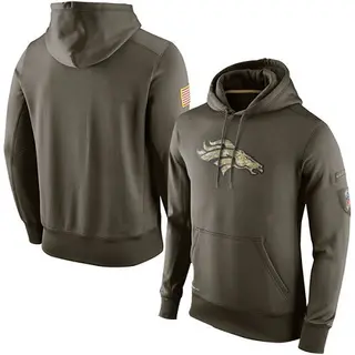 Denver Broncos Men's Salute to Service KO Performance Hoodie - Olive