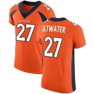 Denver Broncos Men's Steve Atwater Elite Team Color Vapor Untouchable Jersey - Orange