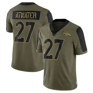 Denver Broncos Men's Steve Atwater Limited 2021 Salute To Service Jersey - Olive