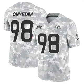 Denver Broncos Men's Tyler Onyedim Limited 2024 Salute to Service Jersey - Arctic Camo