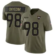 Denver Broncos Men's Tyler Onyedim Limited 2025 Salute to Service Jersey - Olive