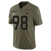 Denver Broncos Men's Tyler Onyedim Limited 2025 Salute to Service Jersey - Olive