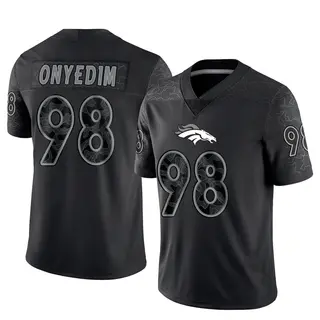 Denver Broncos Men's Tyler Onyedim Limited Reflective Jersey - Black