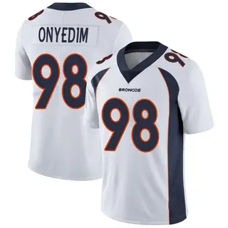 Denver Broncos Men's Tyler Onyedim Limited Vapor Untouchable Jersey - White