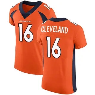 Denver Broncos Men's Tyrie Cleveland Elite Team Color Vapor Untouchable Jersey - Orange