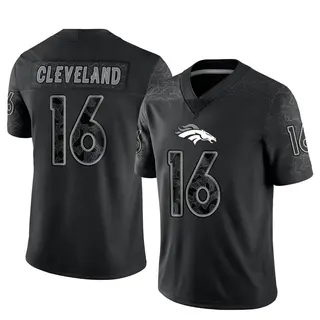 Denver Broncos Men's Tyrie Cleveland Limited Reflective Jersey - Black