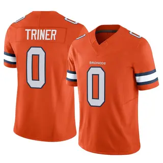 Denver Broncos Men's Zach Triner Limited Vapor F.U.S.E. Jersey - Orange