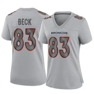 Denver Broncos Women's Andrew Beck Game Atmosphere Fashion Jersey - Gray