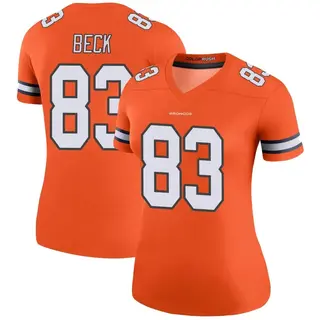 Denver Broncos Women's Andrew Beck Legend Color Rush Jersey - Orange